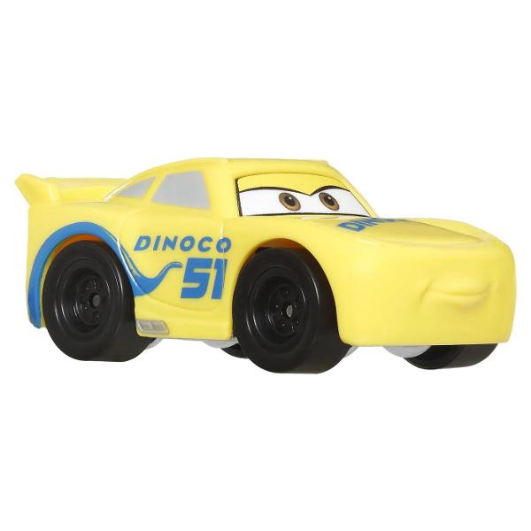 Cars Masinuta Metalica Scara 1 La 55 este o jucarie inspirata din universul Disney Pixar Cars potrivita pentru copiii pasionati de masini curse si aventuri pe pista Masinuta are design detaliat culori vii si decoratiuni specifice personajelor din Cars fiind realizata din metal cu parti din plastic pentru o utilizare rezistenta in timpul jocului Dimensiunea la scara 155 o face usor de manevrat si compatibila cu multe seturi si piste Cars Produsul este ideal pentru joaca imaginativa 