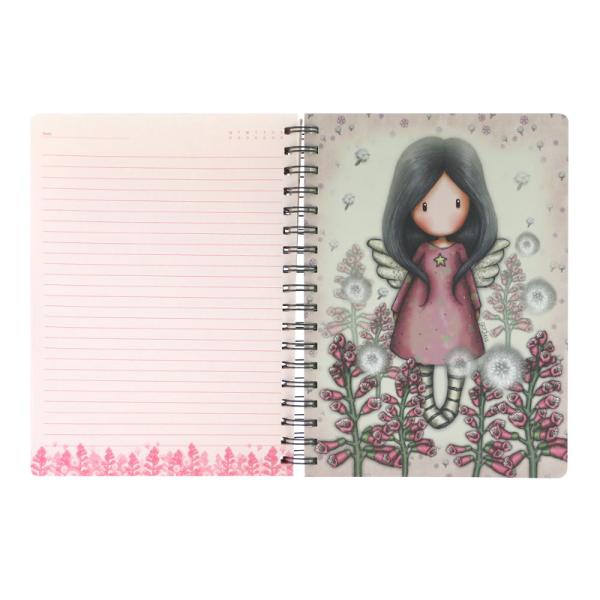 Agenda cu spira mare Gorjuss - Little WingsFii creativ cu aceasta Agenda cu spira mare Gorjuss - Little Wings Cu un amestec de pagini liniate si simple lasati-va imaginatia sa se elibereze160 de pagini liniate160 de pagini simpleInchideere elasticaDimensiuni 195 x 239 x 21 cm