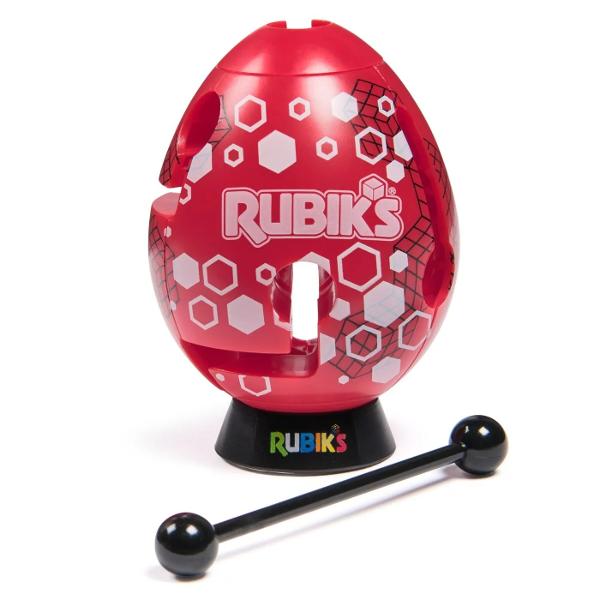 Oul Rubik Inteligent este un joc de logica tip labirint 3D care pune la incercare concentrarea rabdarea si coordonarea Fiecare contine un traseu interior complex iar obiectivul este sa ghidezi tija metalica prin labirint de la intrare pana la iesire fara sa iesi din traseu Nivelurile de dificultate diferite si sunt marcate pe ambalaj astfel incat jucatorii pot alege provocarea potrivita sau pot colecta mai multe variante pentru un grad crescut de complexitate Designul este compact si 