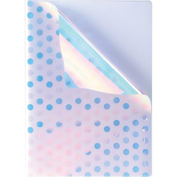 Caiet A4 Freeze PP dictando 40file 80grCoperta PVC transparent cu efect de gheata