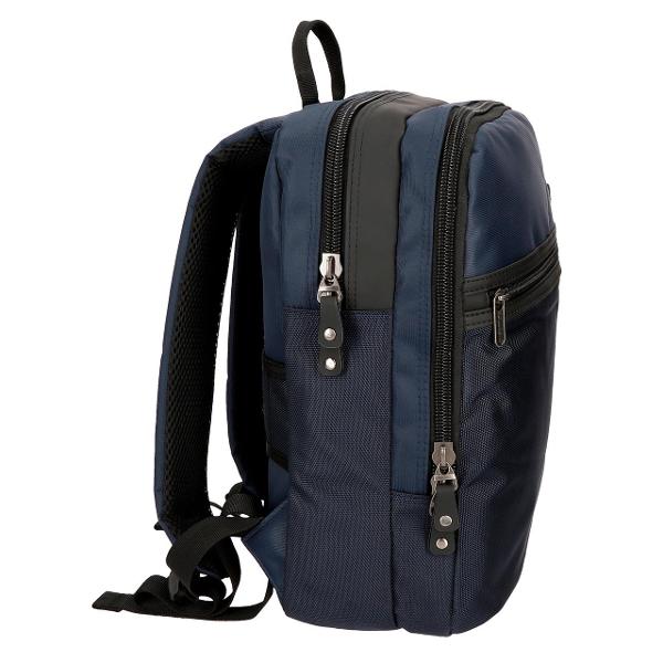 Rucsac Roll Road Stock - bretele ajustabile  ergonomice culoare albastru compartiment special pentru laptop dimensiune 27x36x12 cm material poliester 1 compartiment 1 buzunar frontal maner superior