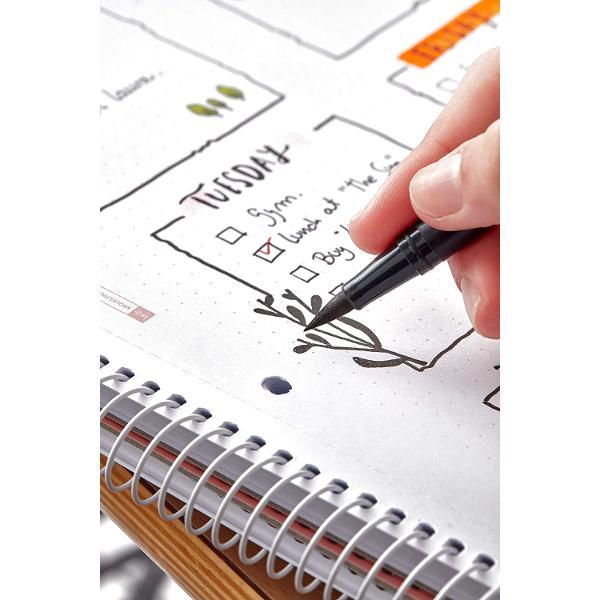 80 file micro-perforate cu 4 g&259;uri pentru arhivareDIMENSIUNE A5H&acirc;rtie extra opac&259; cu greutate mare de 90 g  m &537;i calitate excelent&259;&Icirc;mpiedic&259; trecerea cernelii de pe o fila pe alta &537;i asigura uscare rapidaCoperti de carton ultra rezistenteSPIR&258; CONTINU&258; cu sistem COILOCKCertificat FSC MIX 