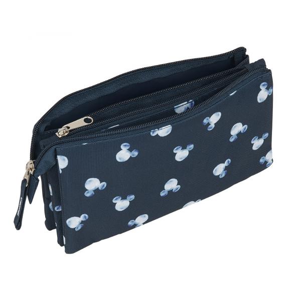  Mickey Mouse MoonDe fapt este un produs multifunctional care poate fi un portofel un pouch pentru maruntisuri un penar pentru scoala sau un portfardStructura acestul portfard fete Mickey Mouse Moon permite toate aceste functionalitati depinde unde vrei sa-l iei si ce nevoie aiLa deschiderea fermoarului se dezvaluie doua compartimente destul de generoase un compartiment central inchis la randul lui cu fermoar pentru lucrurile mai importante 