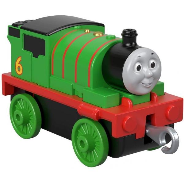 Vehiculele Trackmaster MiniCele mai bune vehicule Thomas Friends au fost reproiectate pentru a calatori mai repede decat oricand pe piste Trackmaster Acum locomotivele mici vor avea performante mai mari si vor putea sa urce mai in sus pentru a experimenta mai multe aventuri Strange-le pe toate pentru a descoperi lumea descoperiti lumea TrackMaster In acest pachet primesti personajul Percy