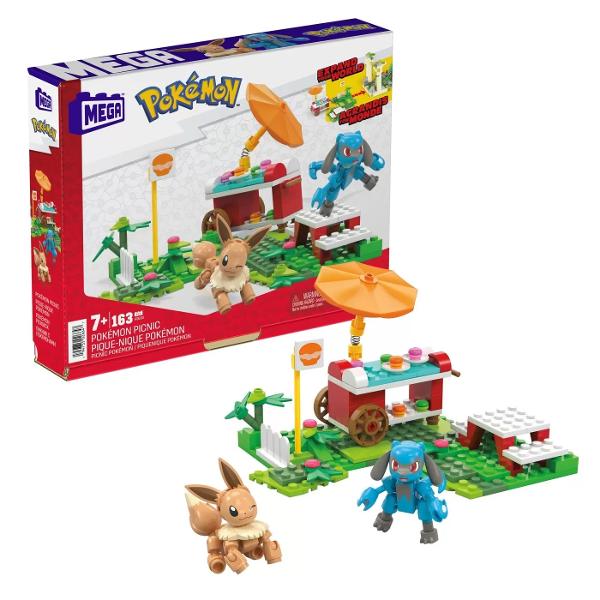 Construieste un stand de mancare cu care sa interactioneze figurinele Eevee si Riolu Setul se combina cu alte seturi Adventure Builder pentru a crea o lume Pok&eacutemon extinsa plina de detalii proiectate autentic Vedeti Pikachu&rsquos Beach Splash Bulbasaur&rsquos Forest Trek sau alte seturi mai mari fiecare vandut separat Jucariile de constructie MEGA Pok&eacutemon sunt concepute pentru varsta de 7 ani in sus193 de caramizi si piese se combina cu toate seturile de 