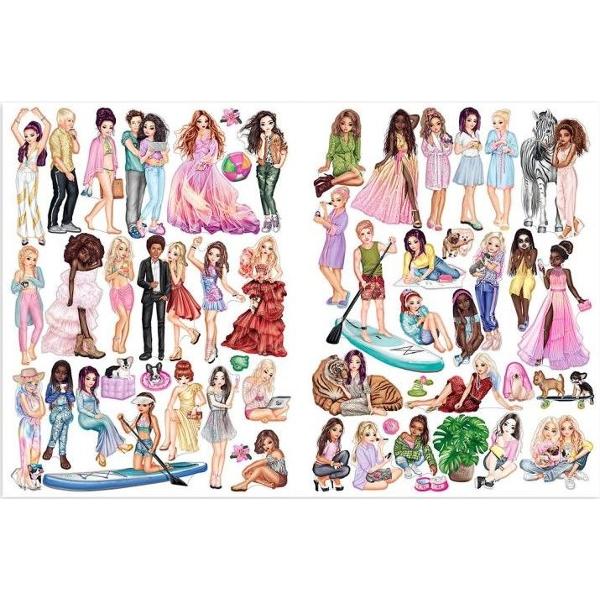 Carte de decorat cu autocolante pentru fetePe 16 pagini exist&259; motive de fundal cum ar fi petreceri grozave film&259;ri interesante sau loca&539;ii interesanteInclude 145 de autocolante de lipitDimensiune carte de autocolante aprox 33 x 25 x 05 