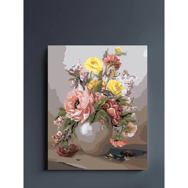 Setul de pictura pe numere te poate scufunda partial in lumea fanteziilor tale si iti ofera posibilitatea de a patrunde mai mult in lumea artei de a petrece placut si productiv timpul liberDe asemenea rezultatul muncii poate sa se transforme in decor pentru casa sau o ideie minunata de cadouCe contine setul de pictura pe numere- Un desen contur cu indicarea numarului culorii Fiecare celula de contur a imaginii este numerotata si 