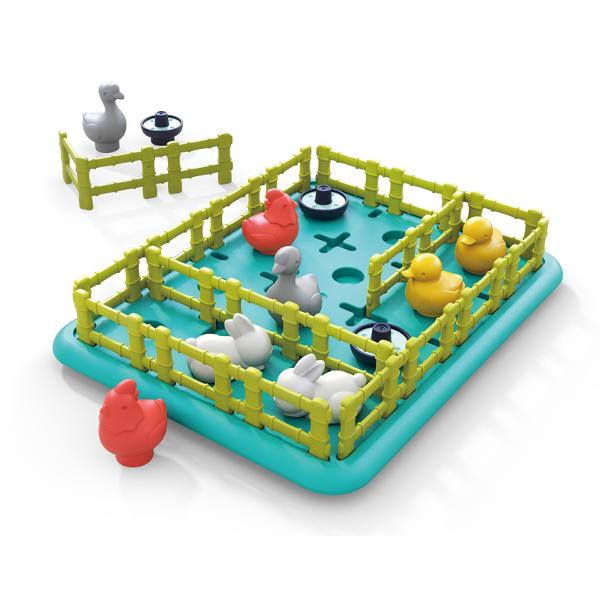 Jocul poate fi jucat in doua moduri diferite Fiecare card arata numarul de animale in pozitii diferite in functie de card a sunt necesare in total 1-3 bucati de gard pentru a plasa animalele in tarcuri separate Jocul ajuta la formarea abilitatilor de analiza rationament si sortare