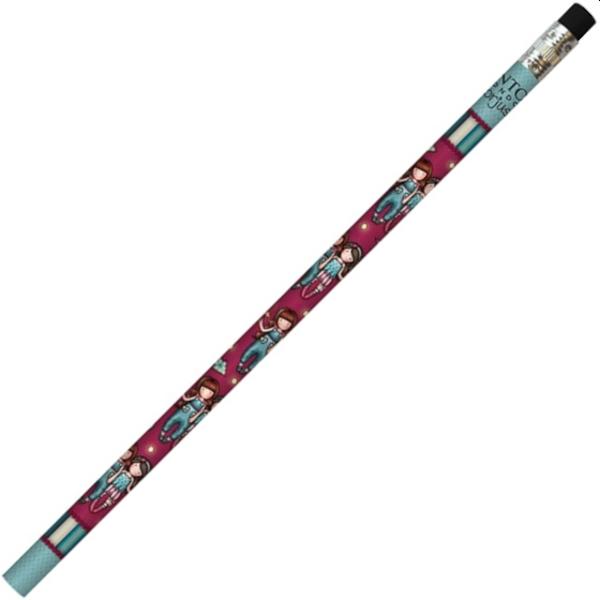 Dimensiuni 167x07x07 cmGreutate 10 gMaterial lemnProdus original 100Creionul Gorjuss Fireworks se evidentiaza prin mina din grafit de buna calitate prin radiera in doua culori si parfumata si prin designul nou al personajului Fireworks adaugat brandului GorjussCreioanele sunt instrumentele de scris nelipsite din penarul oricarui elev iar Santoro a reusit sa ne incante cu design-ul 