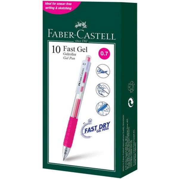 Pix Faber-Castell Fast Gel 07 mm roz 640901Pretul afisat este per bucata