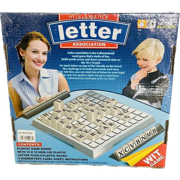 Joc 3D cu litere - Intelligence Letter Association M639Varsta recomandata 7 aniJoc 3D cu litere - Intelligence Letter Association este un joc de cuvinte tridimensional foarte distractivConstrui&539;i cuvinte pe grila de 10 x 10 spatii cu litere noi sau stivui&539;i litere deasupra pl&259;cilor aflate deja pe tabl&259;Provocarea este s&259; faci cuvinte noi de fiecare dat&259;Cu 100 de piese pute&539;i stivui o mul&539;ime de litere 