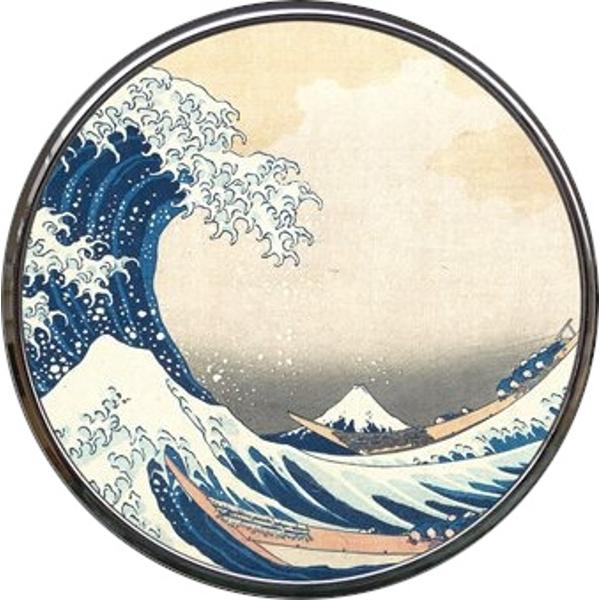 Oglinda dubla pentru poseta Hokusai The wave 7 cm M13HO