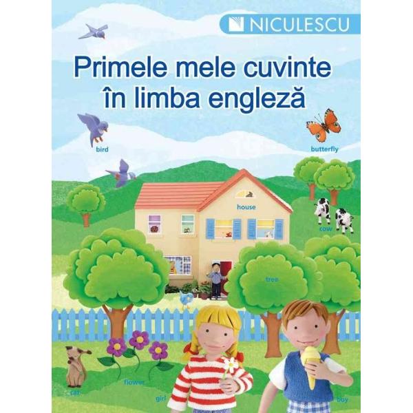 Primele mele cuvinte in limba engleza este o carte ilustrata pentru copii cu varsta intre 3 si 7 ani si cuprinde peste 500 de cuvinte uzuale din englezaAceasta carte a fost realizata pentru a-i ajuta pe cei mici sa asimileze usor vocabularul de baza al limbii engleze intr-un mod cat mai placut si distractivFiecare imagine este insotita de cuvantul corespunzator in limba engleza si de traducerea acestuia in romana ceea ce permite asocierea imediata a cuvantului cu 