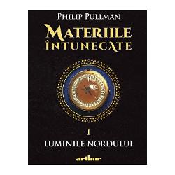 Trilogia care a reinventat literatura pentru copii &537;i adolescen&539;i &537;i care l-a impus pe Philip Pullman printre cei mai îndr&259;gi&539;i autori contemporani În primul volum Luminile Nordului ac&539;iunea se petrece într-un univers asem&259;n&259;tor cu al nostru dar în multe feluri diferit Povestea din al doilea volum Pumnalul t&259;inuit se deplaseaz&259; între trei 