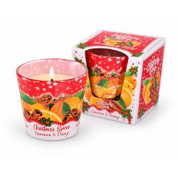 Adu magia s&259;rb&259;torilor de iarn&259; &icirc;n casa ta cu lum&acirc;narea parfumat&259; Christmas Spices &ndash; Cinnamon & Apple O combina&539;ie delicioas&259; de mere suculente scor&539;i&537;oar&259; &537;i condimente aromate care transform&259; orice &icirc;nc&259;pere &icirc;ntr-un spa&539;iu cald primitor &537;i plin de farmecParfumul s&259;u &icirc;mbin&259; 