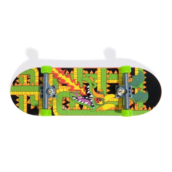 &Icircnvata cum sa faci fingerboarding cu noul Tech Deck Echipa Sk8  Fiecare pachet vine cu o placa Tech Deck si un membru al Echipei Sk8 pentru a incepe colectia Cu 6 figuri Echipa Sk8 de colectionat imbunatateste-ti abilitatile pentru a stapani miscari precum ollies si power slides Pune-ti membrul echipei de skateboarding pe puntea de skateboard si incepe sa exersezi Scaneaza codul QR pentru tutoriale video pentru a studia miscarile preferate Ia-ti Echipa Sk8 intr-o aventura cu 