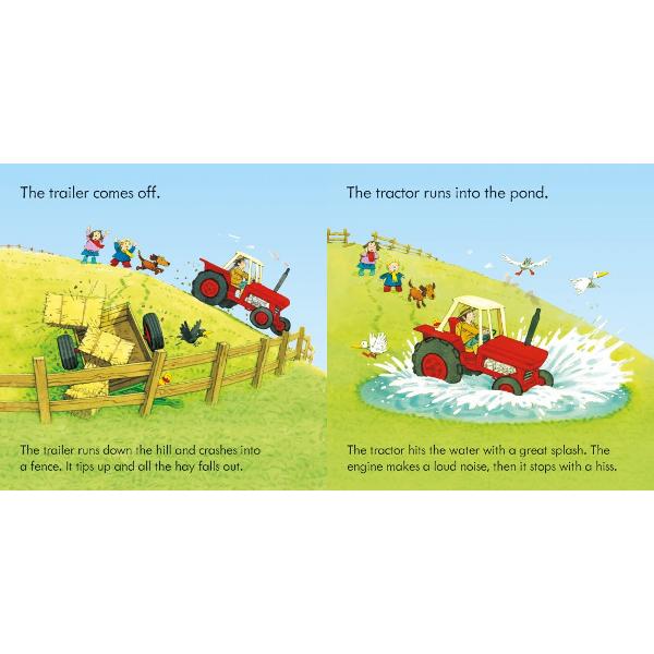 Join Poppy Sam Ted and his tractor for lots of fun on Apple Tree Farm with this wonderful book and jigsaw collection Little children will love looking through the story book and completing the simple 9-piece jigsaws - each measuring 17 x 17cm when complete - to recreate Stephen Cartwrights endearing illustrations with the famous little yellow duck to spot in each one 