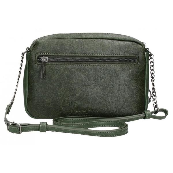 Geanta umar dama Pepe Jeans Donna 2 compartimente verde masliniu 24x16x9 cmBrand Pepe Jeans LondonCuloare verde masliniuDimensiune 24x16x9 cmMaterial piele ecologicaCapacitate 2 litri2 compartimente pentru o mai buna organizare si a transporta obiectele personale in calatorii sau plimbariGeanta are ca accesoriu un breloc detasabil care completeaza designulLungimea baretei este de aproximativ 80 cmMultiple 