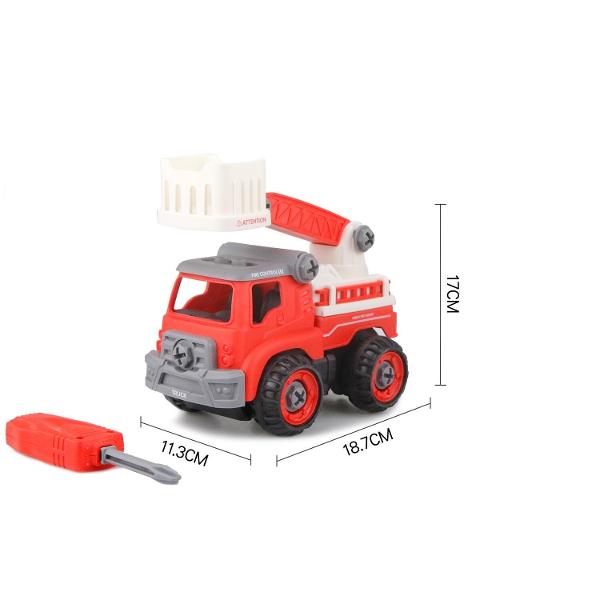 Demonta&539;i Camionul de pompieri Aceast&259; juc&259;rie de pompieri are piese suficient de mari pentru a fi manipulate cu u&537;urin&539;&259; cu mâinile mici ale copilului t&259;u DISTRAC&538;IE NEsfâr&537;it&259; Cu 4 ro&539;i &537;i piese multicolore aceast&259; 