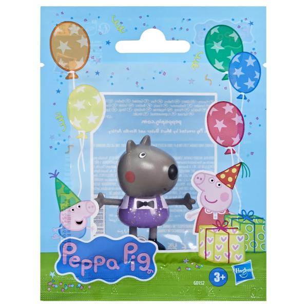 Cumpara 1 din cele 12 figurine Peppa’s Party Friends si incepe distractia Inspirate de serialul TV aceste figurine de 762 cm care pot fi asezate in pozitii diferite le permit copiilor sa isi imagineze aventuri cu tema petrecerilor Fiecare dintre figurinele Peppa Pig poarta un costum unic de sarbatoare stralucitor perfect pentru orice seara plina de amuzament Aceste jucarii pentru fete si baieti cu varste de peste 3 ani cu siguranta vor aprinde imaginatia bogata a micilor 