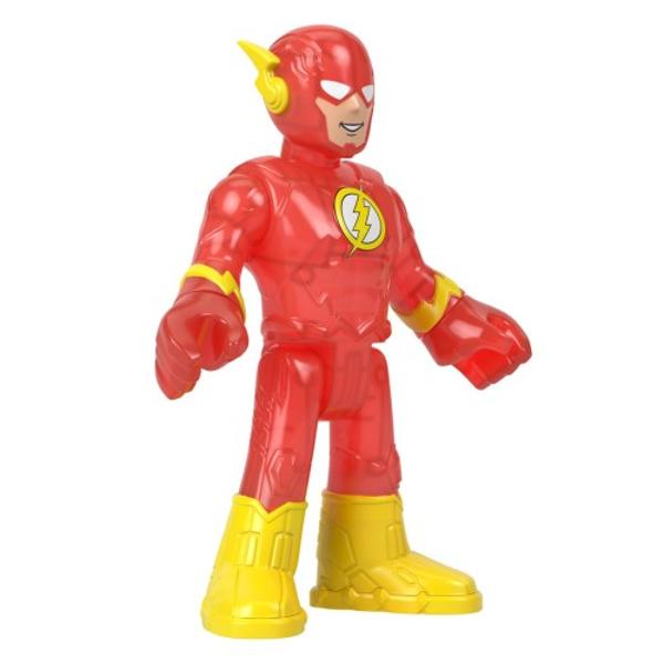 Tinerii fani ai lui Batman isi pot duce luptele DC Super Hero versus DC Super-Villain la culmi epice cu aceasta figurina imaginext® DC Super Friends The Flash XL de la Fisher-Price® Avand o inaltime de 25cm si avand gatul umerii picioarele si incheieturile complet mobile aceasta jucarie The Flash foarte mare le permite copiilor sa isi joace propriile aventuri pretinse rautacioase in Gotham City si nu numai Silueta foarte mare Imaginext® care prezinta iconicul DC 