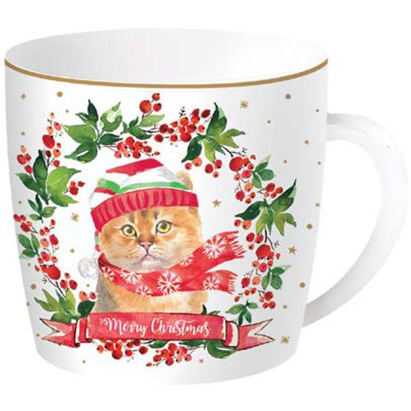 Cana de portelan in cutie metalica Christmas Cats 350 ml Easy Life R0119xcatAtentie Pret per bucata Acest model este disponibil in 4 modele diferite Va rugam sa precizati modelul dorit printr-un comentariu la plasarea comenzii