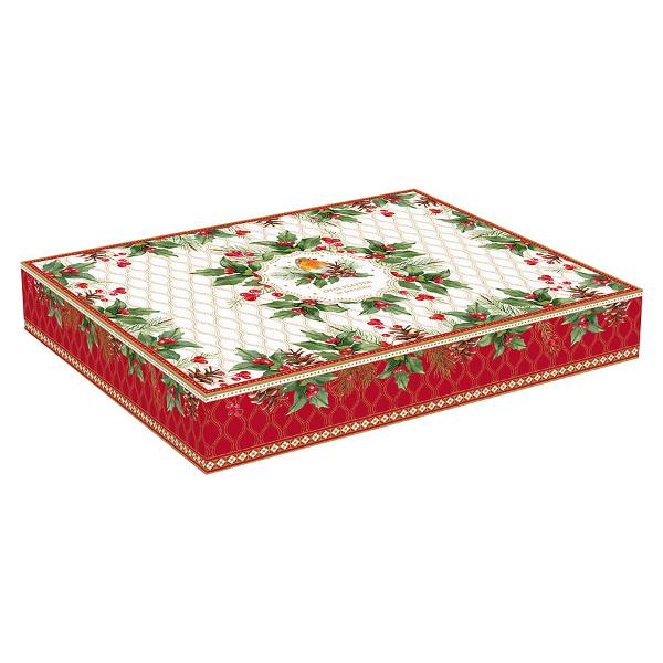 Platou de portelan Christmas Berries 30x21 cm Easy Life R1488chbe