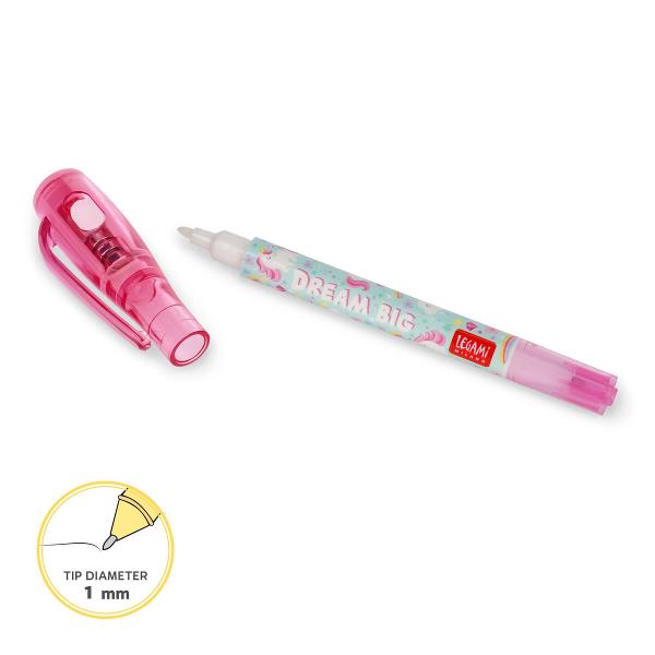 Pix cu cerneala invizibila Magic Pen Unicorn Legami MIN0001