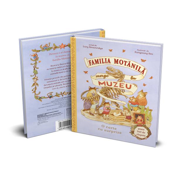 Cartea Familia Mot&259;nil&259; merge la muzeu este o poveste ilustrat&259; pentru copii &537;i urm&259;re&537;te aventurile unei familii de pisici în vizita lor la un muzeu În aceast&259; poveste Bunica &537;i Bunicul Mot&259;nil&259; le fac o surpriz&259; pisoia&537;ilor ducându-i într-un loc plin de mistere &537;i descoperiri la muzeu Fiecare sal&259; a muzeului îi aduce pe cei mici mai aproape de lumi fascinante – de la 