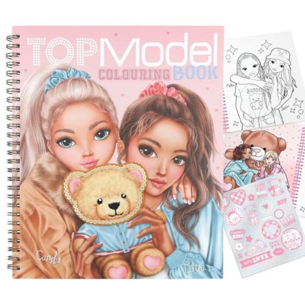 Aceasta carte de colorat din seria TOPModel Team Teddy are 40 de pagini de colorat cu modele cool de modele si o multime de ursuleti de plus adorabili De asemenea este inclus o foaie de autocolante pentru a-ti decora opera de arta  