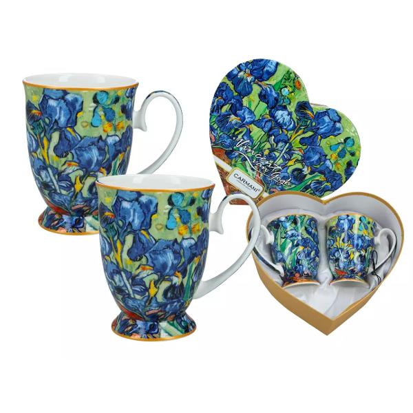 Set cu 2 Cani din portelan Van Gogh - Iris 0280 l Van Gogh Iris 8300305