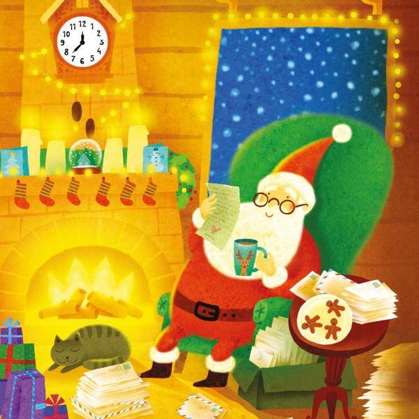 This book and jigsaw follows Santa as he gets ready for the most magical night of the year Little children can complete the simple 9-piece jigsaws to recreate three of the snowy scenes and enjoy spotting all kinds of details in the book