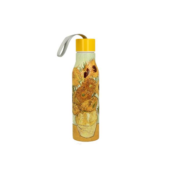 Sticl&259; termic&259; din inox – 500 ml – Van Gogh „Sunflower”Savureaz&259;-&539;i b&259;utura preferat&259; cu elegan&539;a artei Aceast&259; sticl&259; termic&259; din inox de 500 ml decorat&259; cu celebra pictur&259; „Sunflower” de Vincent van Gogh îmbin&259; frumuse&539;ea artistic&259; cu func&539;ionalitatea 