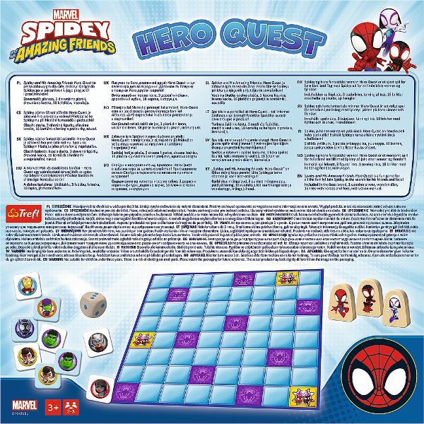 &Icircmpreuna cu eroii din desenul animat &bdquoSpidey and the Super-Palms&rdquo veti porni in cautarea super-eroilor ramasi Aflati cine dintre voi este cel mai rapid si primul care va gaseste supereroii pe tabla Spidey and His Amazing Friends Hero Quest este un joc pentru cei mai mici copii cu elemente din lemn