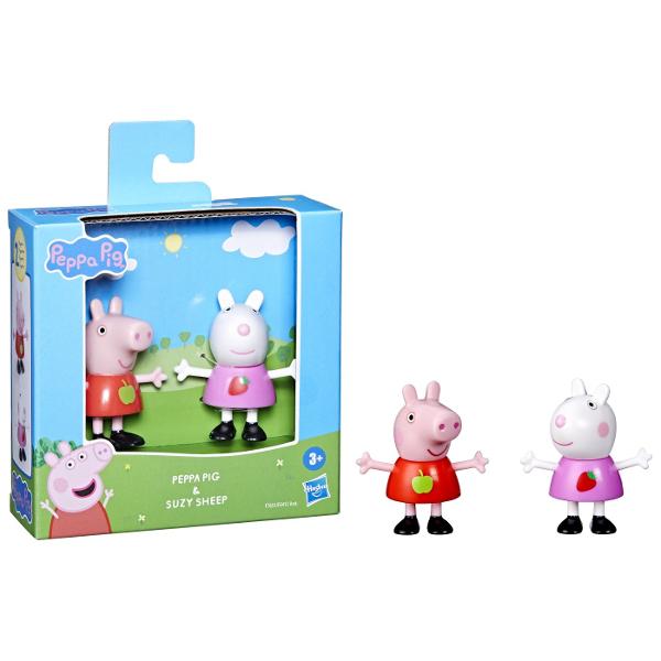 Experimenteaza dubla distractia si prietenia cu pachetele Peppa Pig Best Friends Fiecare pachet Cel mai bun prieten vine cu 2 personaje inspirate din serialul TV Peppa Pig Fiecare pachet de 2 se vinde separat &Icircn functie de disponibilitate Figurile au modele unice tematice pe camasi copiii pot colecta personajele preferate cu un aspect proaspat Cautati Peppa Pig Emily Elephant Danny Dog si multe altele Setul contine figurinele Peppa Pig si Oita Suzy