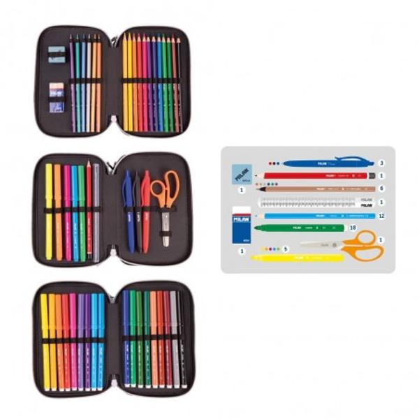 Descoper&259; penarul cu 3 compartimente din seria special&259; Aliens MILAN perfect pentru a p&259;stra rechizitele &537;colare organizate într-un mod distractiv &537;i eficient Cu un design unic &537;i vesel acest penar multicolor prezint&259; un model de extratere&537;tri juc&259;u&537;i acelea&537;i personaje simpatice din juc&259;ria din lemn Aliens Tower Ideal pentru &537;coal&259; acest penar î&539;i 