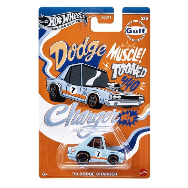 Colectia Hot Wheels Silver Series Gulf aduce un plus de stil si performanta oricarei piste de curse Aceste masinute metalice la scara 164 impresioneaza prin designul lor autentic detalii inspirate de modelele reale si decorurile iconice Gulf Fiecare masinuta este realizata cu atentie la detalii perfecta pentru colectionari si pasionati de curse Adauga viteza si actiune in colectia ta Hot Wheels cu aceste modele deosebite din editia Silver Series Gama contine urmatoarele 5 modele Manga 