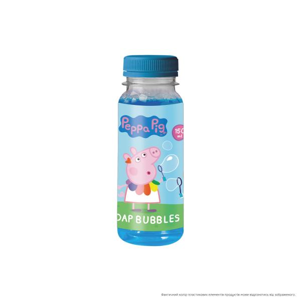 Set mini de baloane de sapun 150 ml Peppa Pig Copiii pur si simplu adora sa se joace cu aceste bule care le aduc o distractie si o bucurie incredibile Lasati-i pe cei mici sa se cufunde in lumea minunata a jocului cu baloanele de sapun Peppa Pig si vedeti-i cum se distreaza si zambesc Turnati o cantitate mica de solutie intr-un bol Introduceti complet bagheta de suflare in lichid Ridicati incet bagheta asigurandu-va ca membrana solutiei de sapun este intinsa peste toate cercurile 