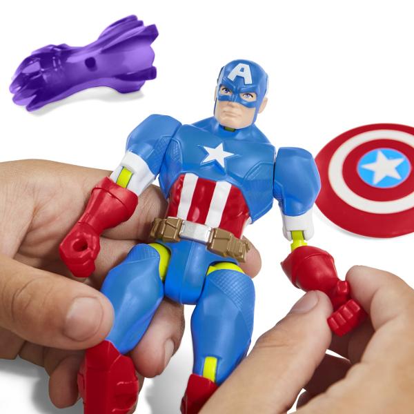 Chiar si cel mai puternic supererou are nevoie uneori de o mana&hellip picior pumn sau accesoriu de ajutor Figurinele de colectie Marvel MixMashers sunt formate din piese care se pot dezasambla si apoi combina pentru a crea figurine unice personalizate Cu 16 puncte de conectare jucariile MixMashers de 12 cm dispun de conectori universali pentru compatibilitate si durabilitate in intreaga gama Vrei sa combini si mai multe puteri Colectioneaza accesoriile incluse si piesele de putere 