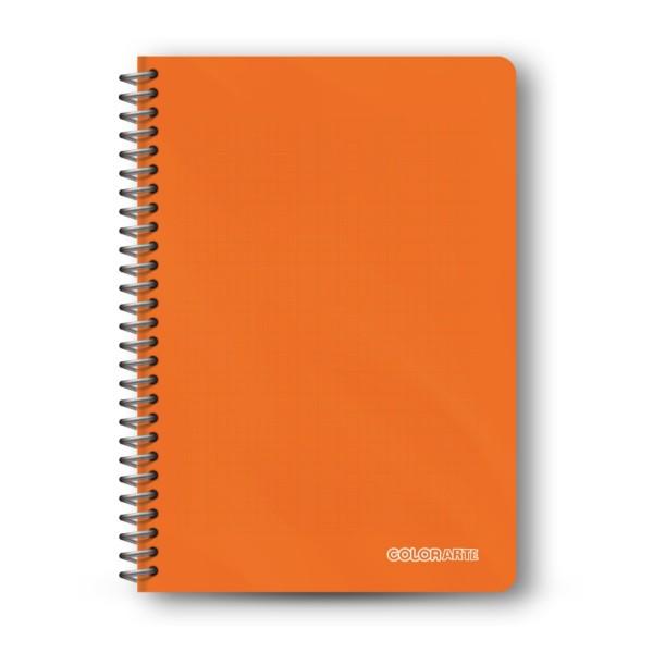 Caiet cu spirala A4 Colorarte 100 file dictando colturi rotunjite coperta plastic 350 microni hartie 70gmpAtentie Pretul afisat este per bucata Nu se poate alege culoarea se livreaza in functie de disponibilitatea din stoc
