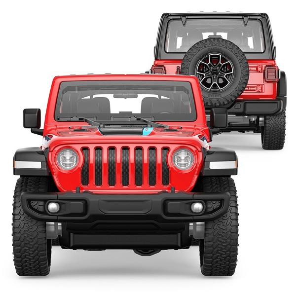 Masinuta are proportiile ideale pentru momente pline de distractie si amuzament Masinuta metalica Jeep Wrangler Rubicon 4XE rosu cu scara 1 la 32 are anvelope de cauciuc si un design detaliat interior-exterior realizat din material metalic turnat cu accesorii realizate din material plastic portiere de calitate superioara Copilul dumneavoastra se poate juca in voie cu masina metalica Jeep Wrangler Rubicon 4XE rosu cu scara 1 la 32 oferita de brandul international Rastar Nicio cursa nu este 