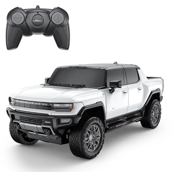 Copilul dumneavoastra se poate juca in voie cu masina cu telecomanda Hummer EV alb scara 1 la 24 oferita de brandul international Rastar Nicio cursa nu este imposibil de castigat cu acesta masinuta replica oficiala cu licenta a modelului original construita cu mare atentie la detalii Masinuta are proportiile ideale pentru momente pline de distractie si amuzament avand dimensiunile in centimetri dupa cum urmeaza  212928Masinuta functioneaza pe frecventa de 24GAlimentarea se face 