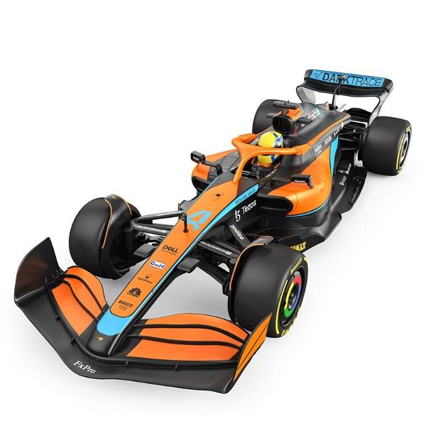 Copilul dumneavoastra se poate juca in voie cu masina cu telecomanda McLaren F1 MCL36 scara 1 la 12  oferita de brandul international Rastar Nicio cursa nu este imposibil de castigat cu acesta masinuta replica oficiala cu licenta a modelului original construita cu mare atentie la detalii Masinuta are proportiile ideale pentru momente pline de distractie si amuzament avand dimensiunile in centimetri dupa cum urmeaza  471710 Masinuta functioneaza pe frecventa de 24GAlimentarea se face 