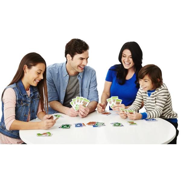 Skip-Bo este cel mai bun joc de carti de secventiere de la creatorii UNO Jucatorii folosesc abilitatile si strategia pentru a crea stive de carti crescatoare numerotate secvential 234 pana cand nu mai au de jucat Odata ce fiecare primeste propriul stoc personal de carti jocul incepe prin a extrage dintr-o gramada centrala si a construi pana la patru teancuri Cartile &bdquosalbatice&rdquo Skip-Bo descompun situatiile statice si pot fi jucate ca orice numar Foloseste aceste carti 