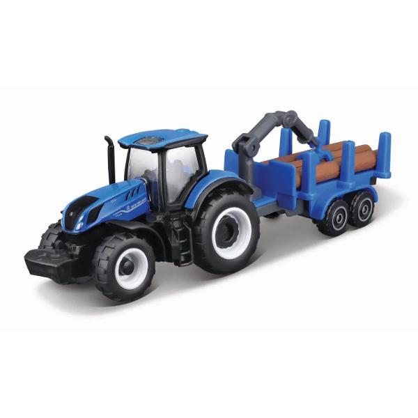 Descopera lumea agricola in miniatura cu setul &quot;Mini Work Machines Tractors w Trailers&quot; Aceste tractoare licentiate de 75cm realizate din metal turnat sub presiune si piese din plastic vin echipate cu remorci fiind gata sa abordeze orice sarcina de la ferma Cu designuri realiste posibilitatea de a atasa implemente si remorci functionale aceste seturi sunt perfecte pentru joaca si colectionareAtentie Pretul afisat este per bucata Nu se poate alege 