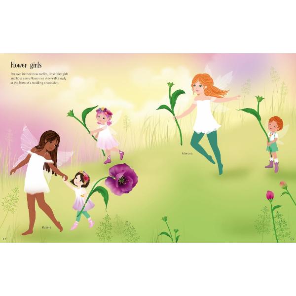 Discover the magical world of Sticker Dolly DressingUse the stickers in this magical book to dress the dolls for different fairy weddings Help bridesmaids pageboys and flower girls dress a fairy bride for her special day join a bridal procession where a fairy rides to her wedding on a unicorn join fairies dancing at a winter wedding and enjoy lots of other celebrations- The number 1 bestselling sticker series with characters to dress and 