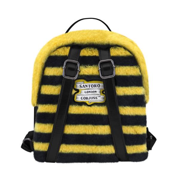 Rucsac fashion mic Gorjuss Furry Bee Loved Material Poliester si piele ecologica Dimensiuni 22x19x10 cm  Varsta recomandata 3 ani Colectie Gorjuss Furry cu blanita Personaj Gorjuss Bee Loved