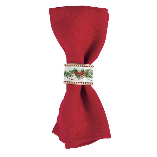 Completeaz&259; decorul mesei de s&259;rb&259;toare cu acest set elegant de 4 inele pentru &537;erve&539;ele din colec&539;ia Magie de Noël semnat&259; Easy Life Fiecare inel este realizat din por&539;elan fin &537;i 