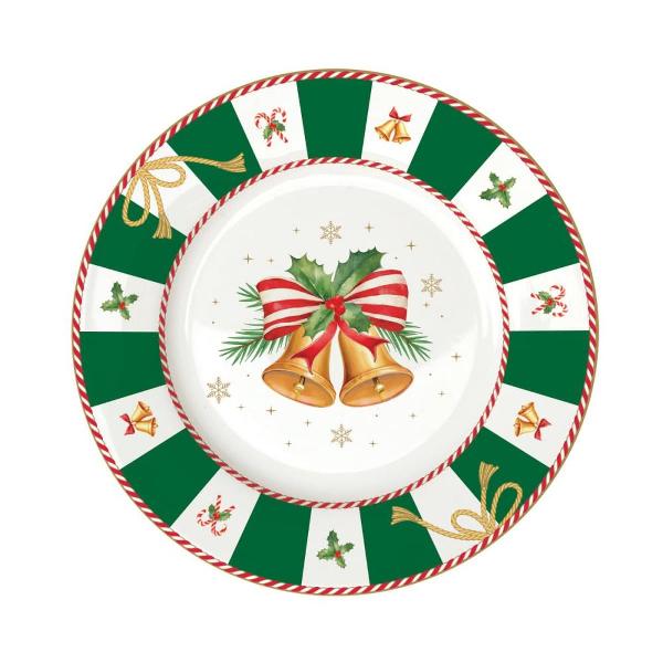 Completeaz&259; mesele festive cu acest set de 4 farfurii din por&539;elan fin parte din colec&539;ia Christmas Tale de la Easy Life Farfuriile realizate din por&539;elan alb de înalt&259; calitate sunt decorate cu detalii 