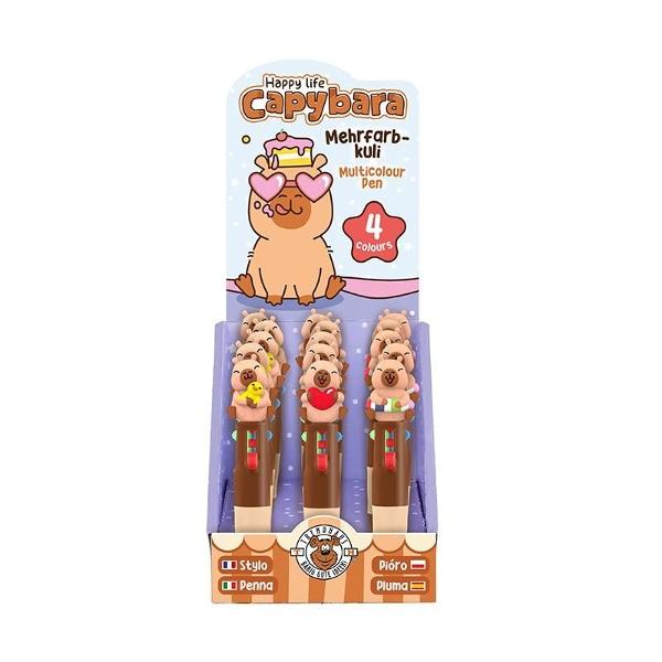 Acest mini pix cu bil&259; cu un topper dr&259;gu&539; cu capibara &537;i 4 culori diferite de scriere negru albastru ro&537;u verde este foarte distractiv de utilizat Perfect pentru mâzg&259;lit &537;i desenat Cu grip moale la atingere pentru o experien&539;&259; de scriere deosebit de confortabil&259; Grosime de scriere 07 mmDisponibil&259; în 3 variante diferite Pretul afisat este per bucata Nu se poate alege modelul se livreaza in 